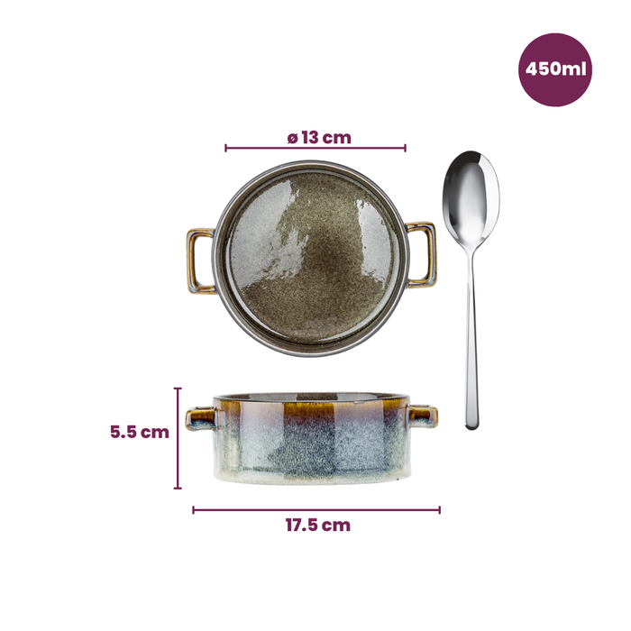 Cosy & Trendy Soepkommen | Kommen - Quintana Green ø 13 cm | 450 ml - 4 Stuks