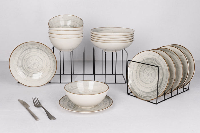 Cosy & Trendy Ontbijtborden | Dessertborden - Sintra Dusty Blue ø 20 cm - 4 Stuks