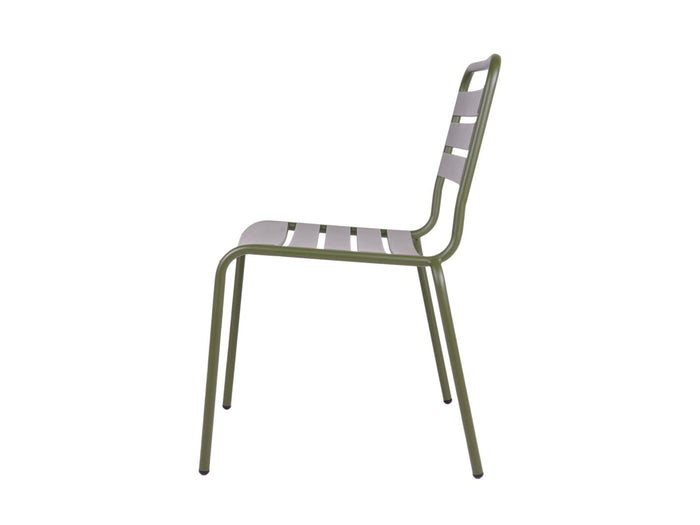 MaximaVida Max metalen tuinstoel olijfgroen