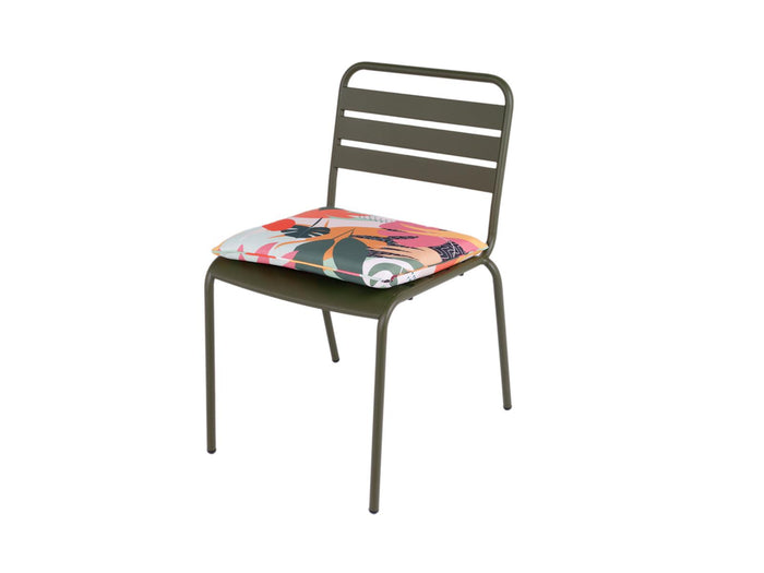 MaximaVida Max metalen tuinstoel olijfgroen