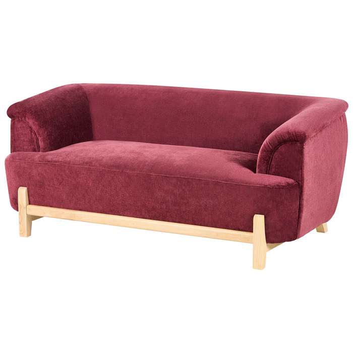 Beliani - ALNOR - Bankenset - Bordeauxrood - Chenille