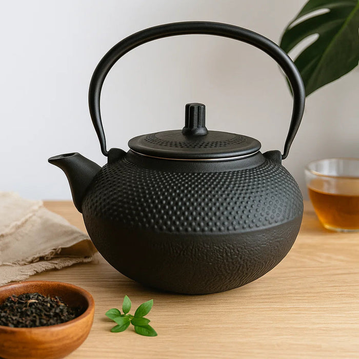 Sakura Tea Theepot - Gietijzer - Zwart - 1.5 liter