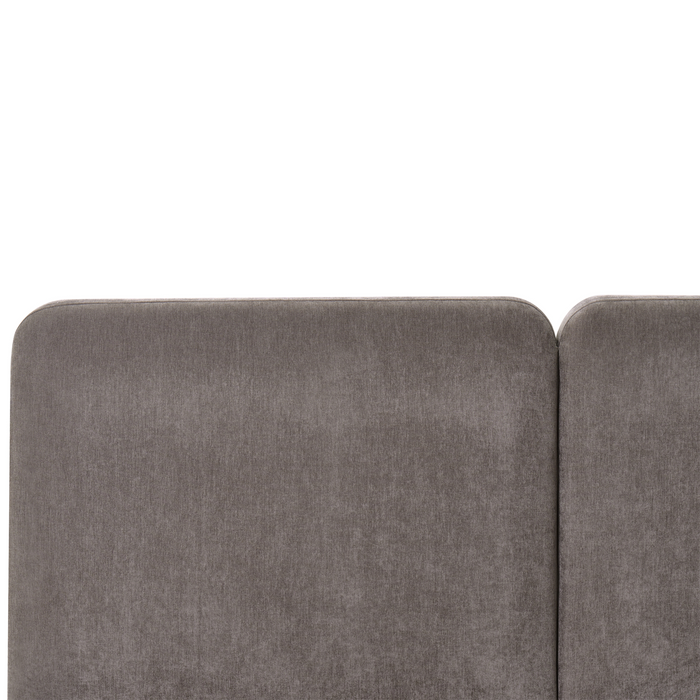 Beliani-ARBOIS-Bed met opbergruimte-Taupe-160 x 200 cm-Polyester