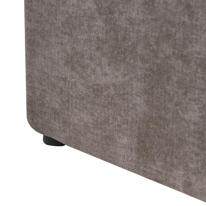 Beliani-ARBOIS-Bed met opbergruimte-Taupe-160 x 200 cm-Polyester