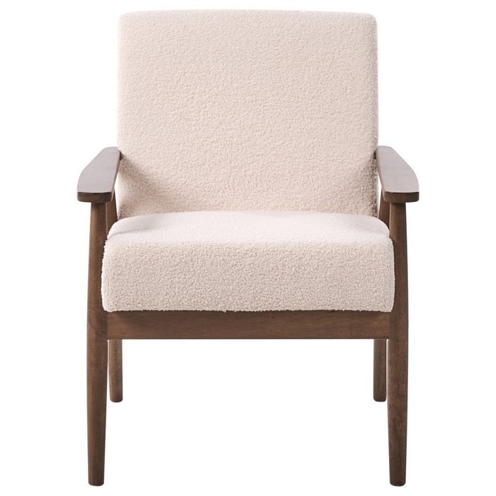 Beliani - ESRUM - Bankenset - Beige|Donkerbruin - Bouclé