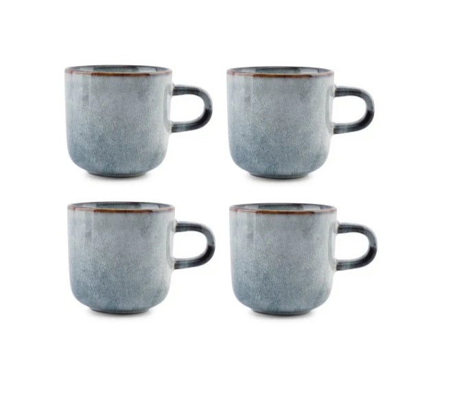 ONA Koffiekopjes Duna Blue 220 ml - 4 Stuks