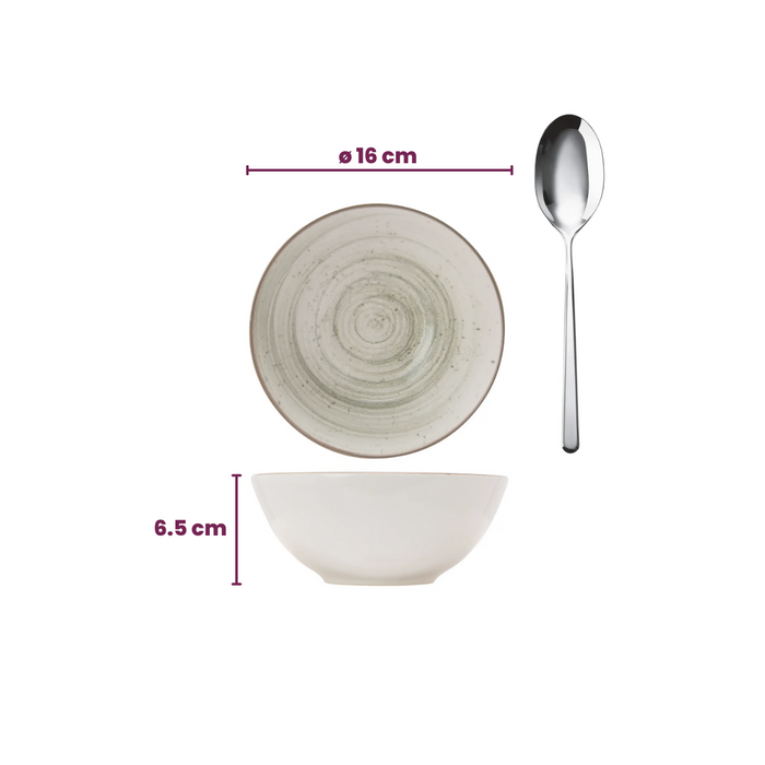 Cosy & Trendy Soepkommen | Kommen - Sintra Ivy Green ø 16 cm - 4 Stuks