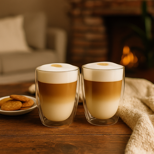 Cookinglife Dubbelwandige Latte Macchiato glazen 380 ml - 2 stuks