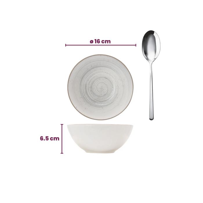 Cosy & Trendy Soepkommen | Kommen Sintra Dusty Blue ø 16 cm - 4 Stuks