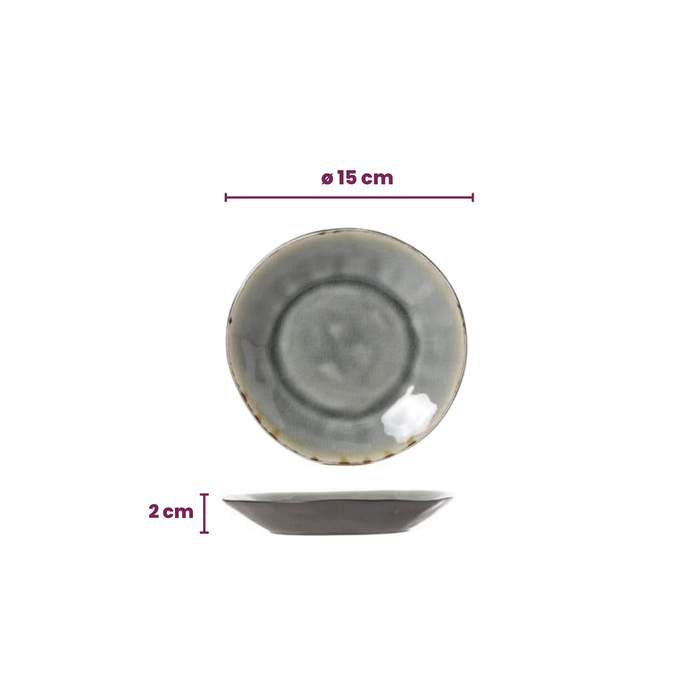 Cosy & Trendy Schotels Laguna Blue Grey ø 15 cm - 4 Stuks