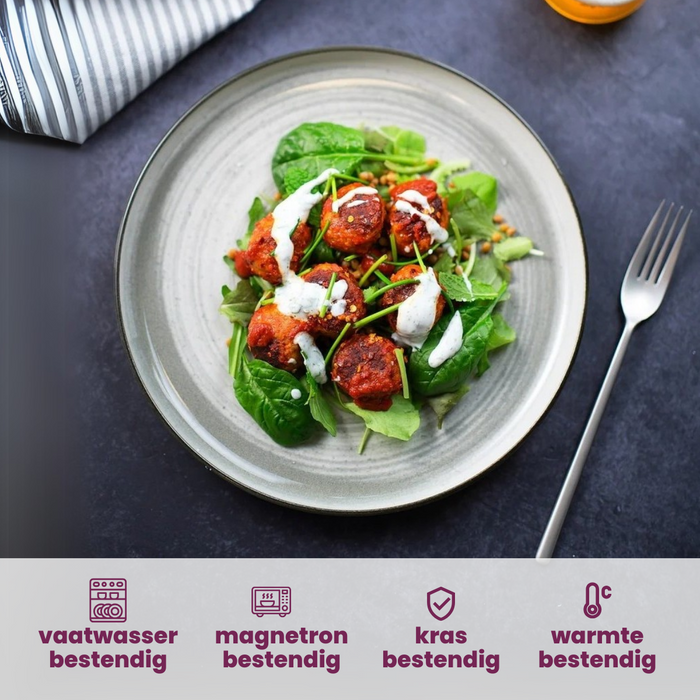 Cosy & Trendy Kommen Baltic Grey ø 14 cm - 6 stuks