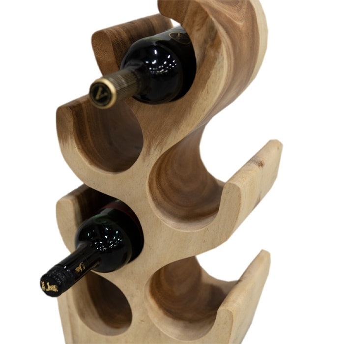 Vtw Living - Suarhouten Wijnrek - Staand Wijnrek - 25 x 18 x 70 cm