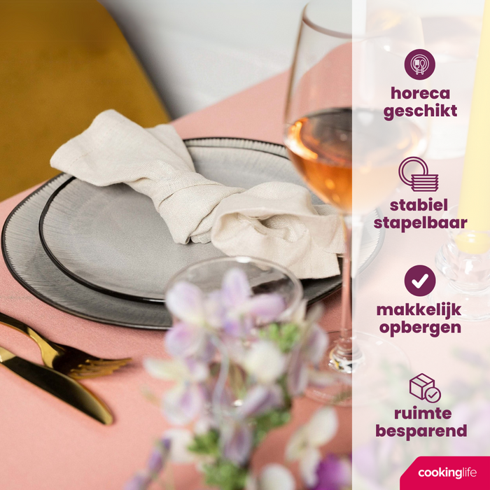 Cookinglife Serviesset Nola Warm Grey 18-delig | 6 personen