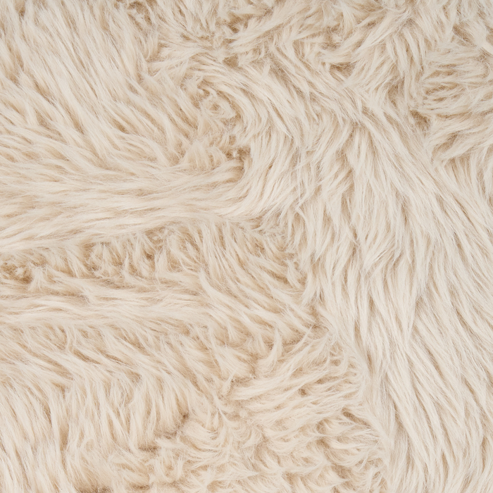 Beliani - KISA - Fauteuil - Lichtbeige - Kunstbont