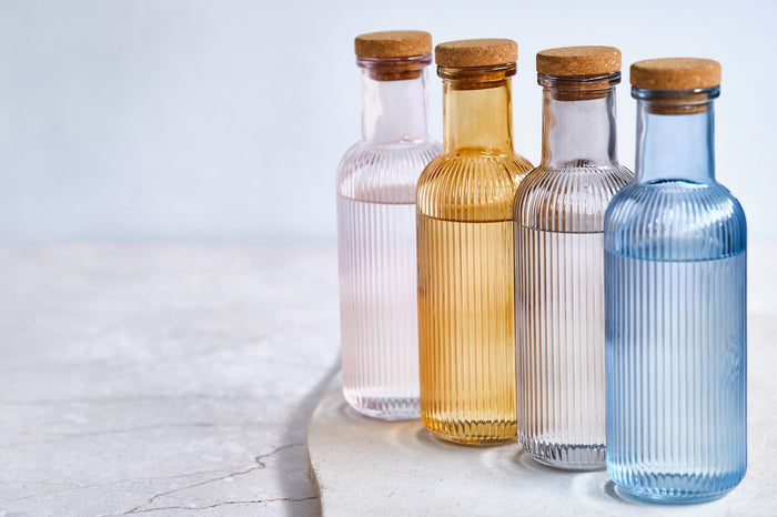 Cosy & Trendy Waterkaraf met Kurk - Raya - Blauw - 1 Liter