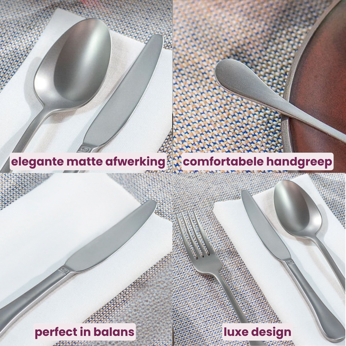 Sambonet Bestekset Bloom - Antique RVS - Monoblock - 24 delig | 6 personen