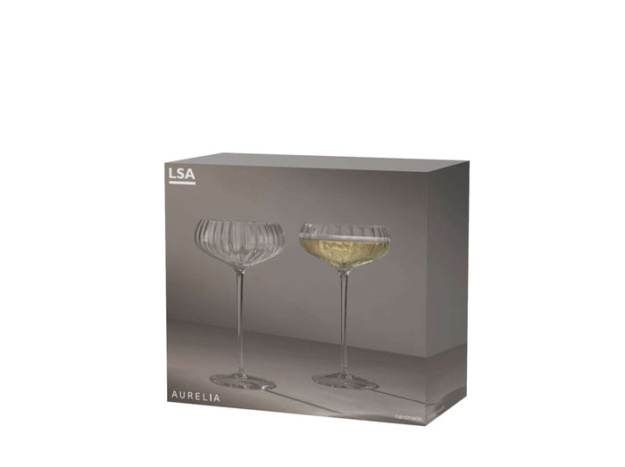 L.S.A. - Aurelia Champagnecoupe 300 ml Set van 2 Stuks