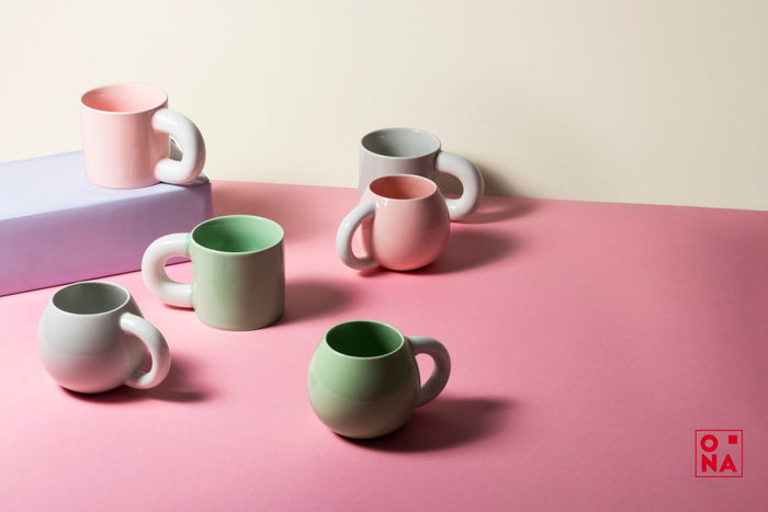 ONA Beker - Koffiemok - Lola - Roze - 330 ml