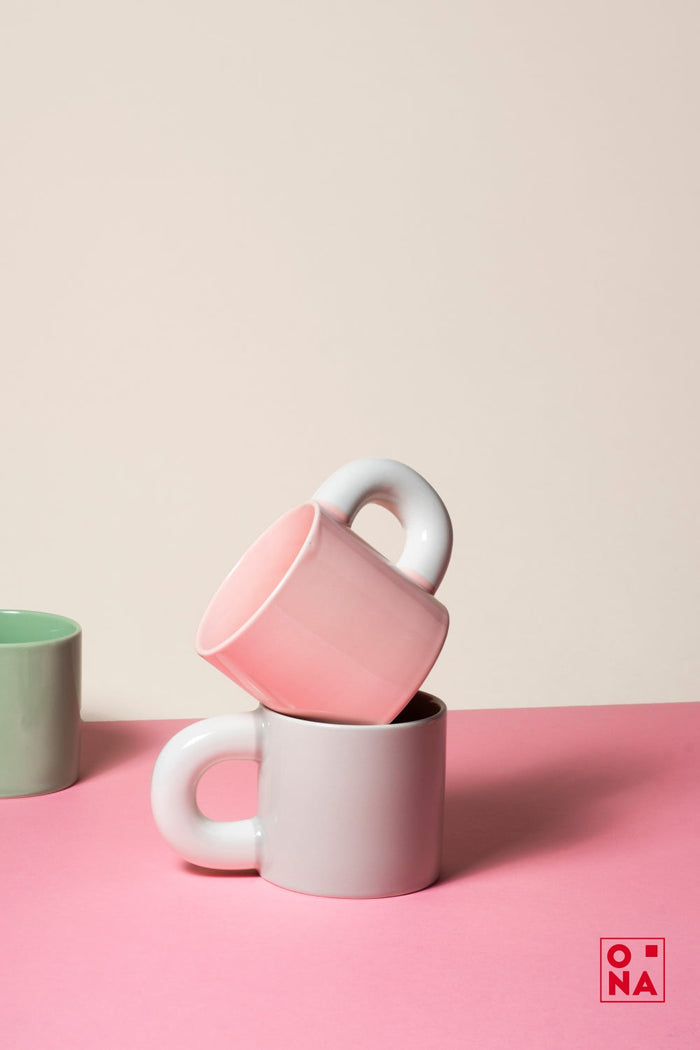 ONA Beker - Koffiemok - Lola - Roze - 330 ml