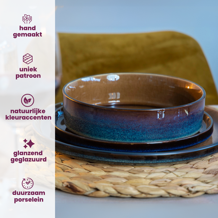 Cosy & Trendy Soepkommen | Kommen - Quintana Amber ø 13 cm | 450 ml - 4 Stuks