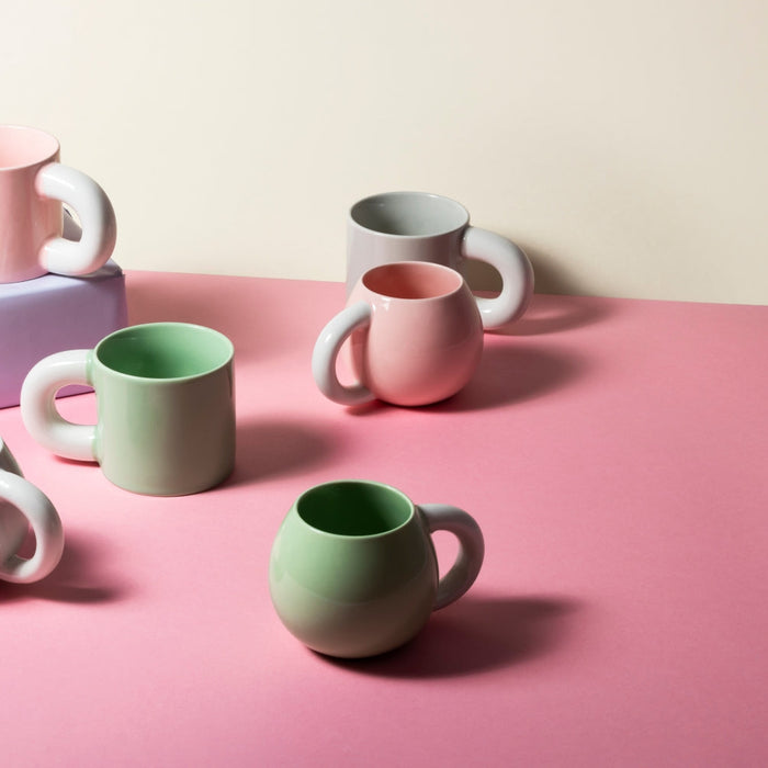 ONA Beker - Koffiemok - Lola - Grijs - 330 ml