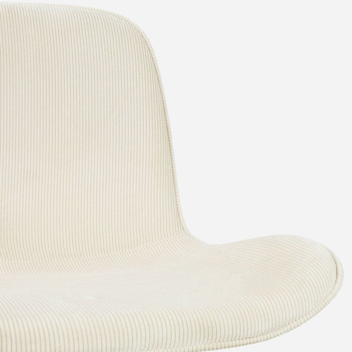 Nolon Nena-Fé eetkamerstoel rib beige - houten onderstel