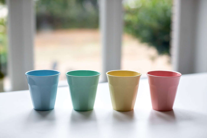 Koziol Bio-Circulair - Nora Beker 150 ml Soft Geel Set van 4 Stuks