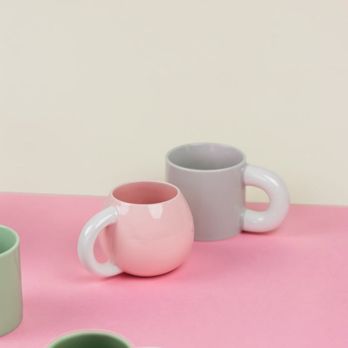 ONA Beker - Koffiemok - Lola - Grijs - 330 ml