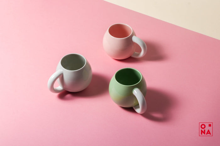 ONA Beker - Koffiemok - Lola - Rond - Groen - 330 ml