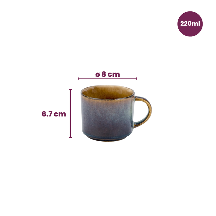 Cosy & Trendy Koffiekopjes | Senseokopjes - Quintana Amber - 220 ml - 4 Stuks