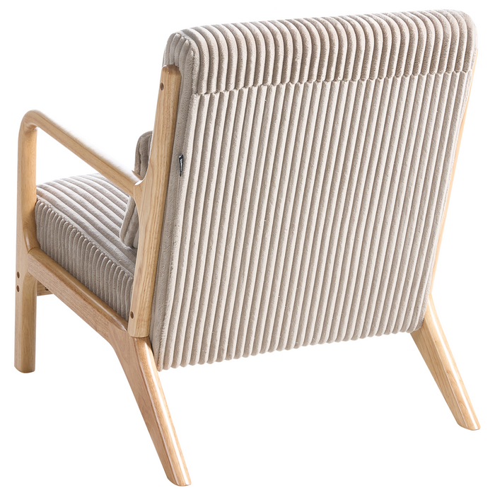 Beliani - SORSELE - Bureaustoel - Beige - Corduroy