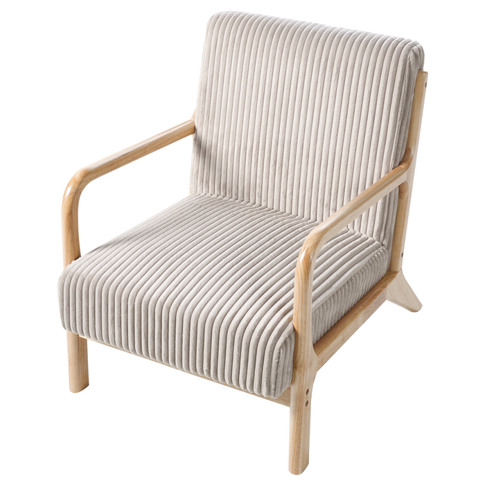 Beliani - SORSELE - Bureaustoel - Beige - Corduroy