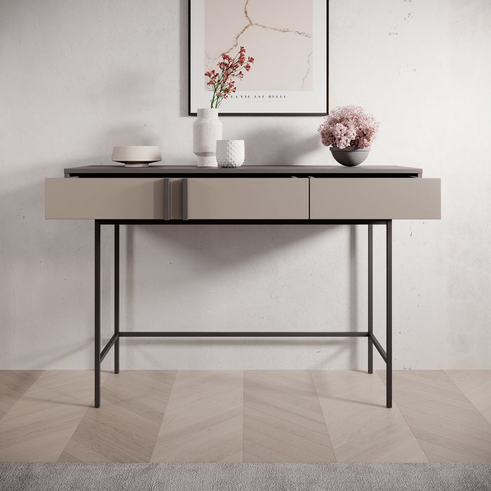 Meubella - Antigo - Kaptafel - Beige|Antraciet - 123x43x83 cm
