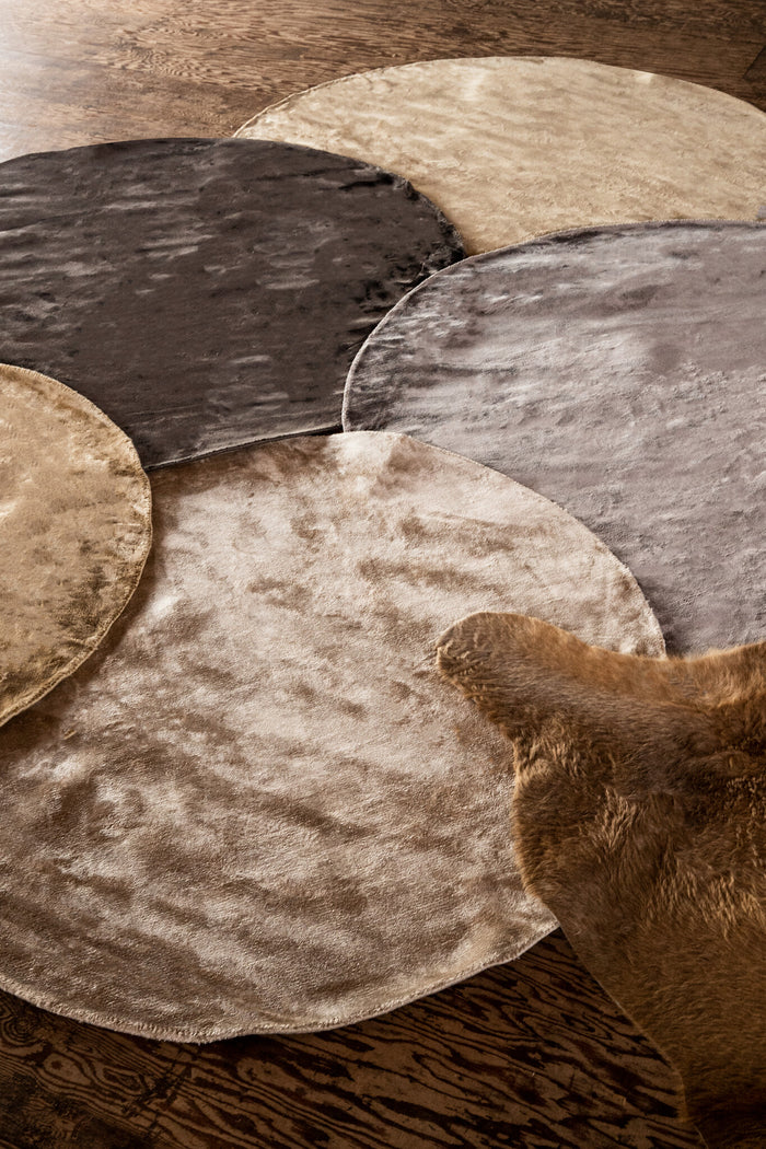 PTMD - Vloerkleed Flavia - Bruin - 350x350x1cm