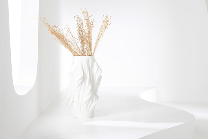 J-Line vaas - wit - porselein