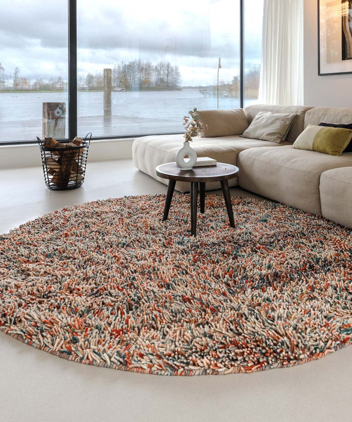 Nordic Weavers Rond wollen vloerkleed - Aurelia multi - 150 cm