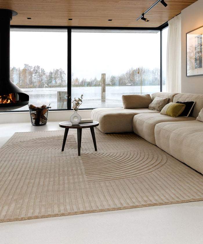 Nordic Weavers Japandi vloerkleed - Balans beige - 300x400 cm