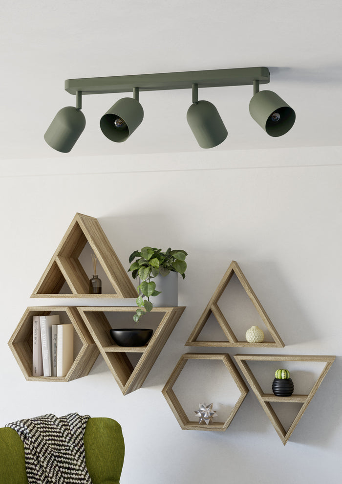 EGLO Tilston Spot - E14 - 58 cm - Groen - Kantelbaar