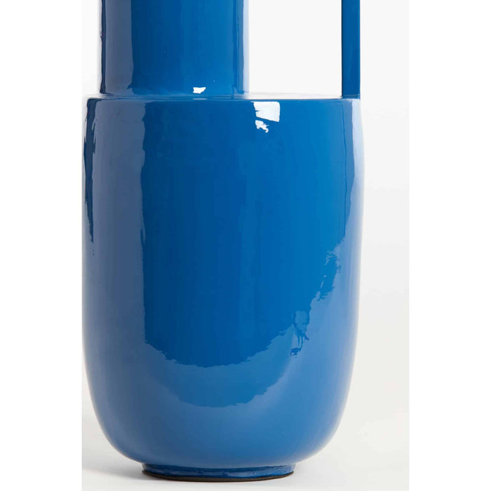 Light&living Vaas deco Ø20x53 cm CERTALO glans donker blauw