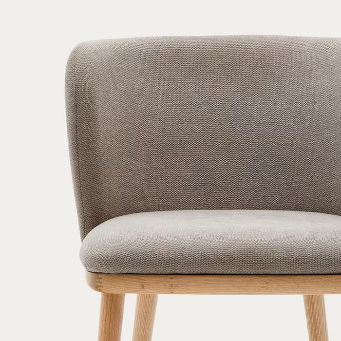 Kave Home Ciselia Eetkamerstoel - Bruin / Essenhout