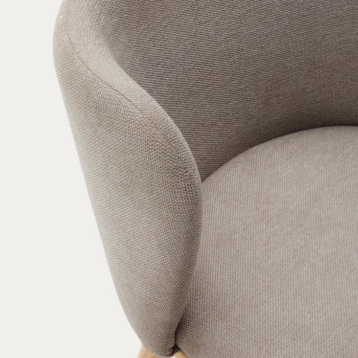 Kave Home Ciselia Eetkamerstoel - Bruin / Essenhout