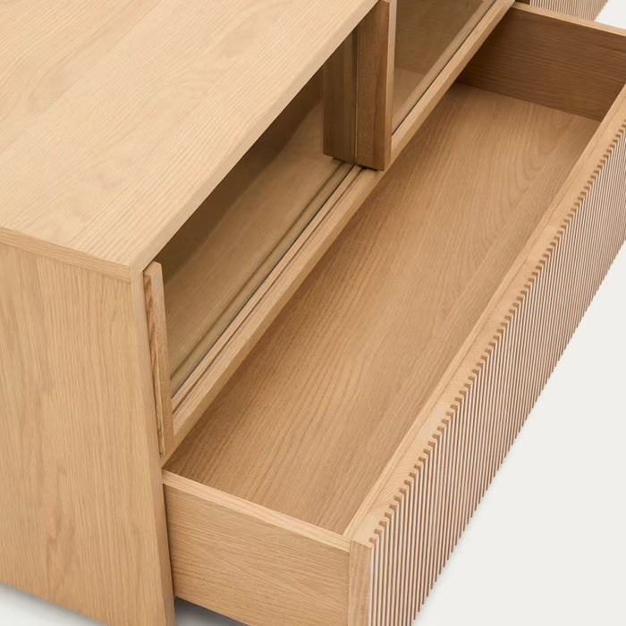 Kave Home Helvine Tv-meubel H 50 cm - Eiken