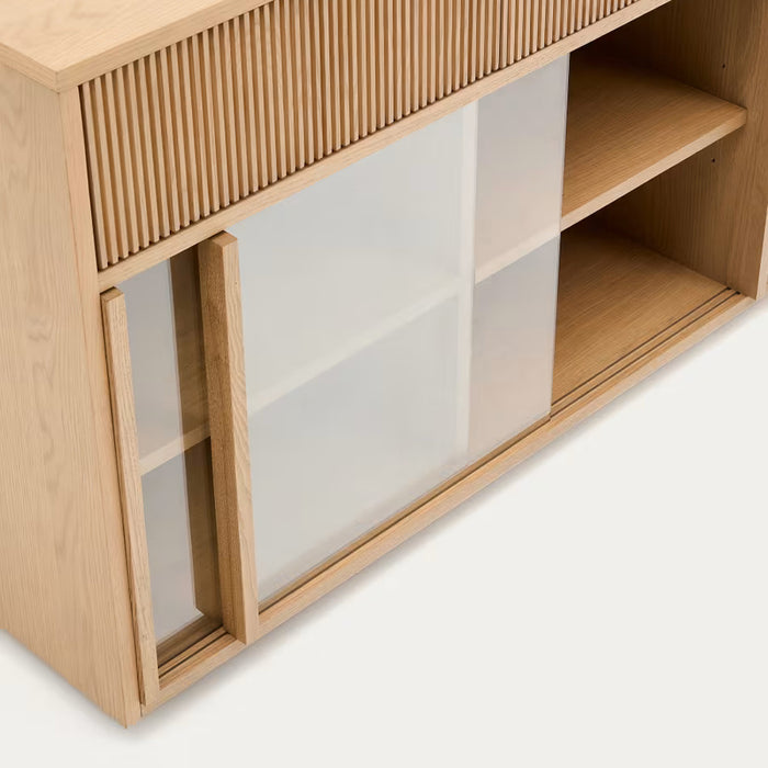 Kave Home Helvine Dressoir H 80 cm - Eiken