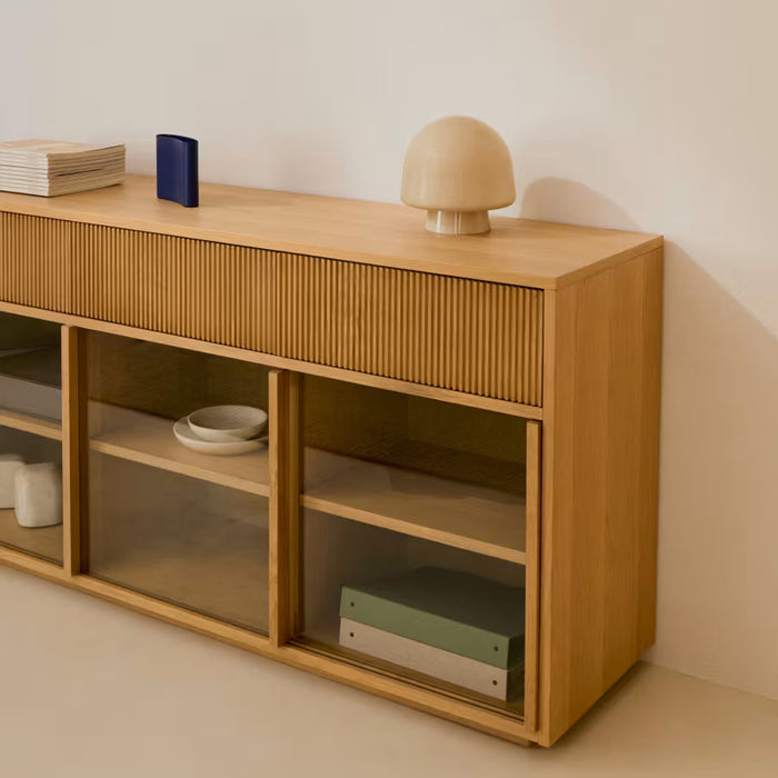 Kave Home Helvine Dressoir H 80 cm - Eiken