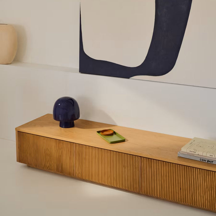 Kave Home Helvine Tv-meubel H 30 cm - Eiken