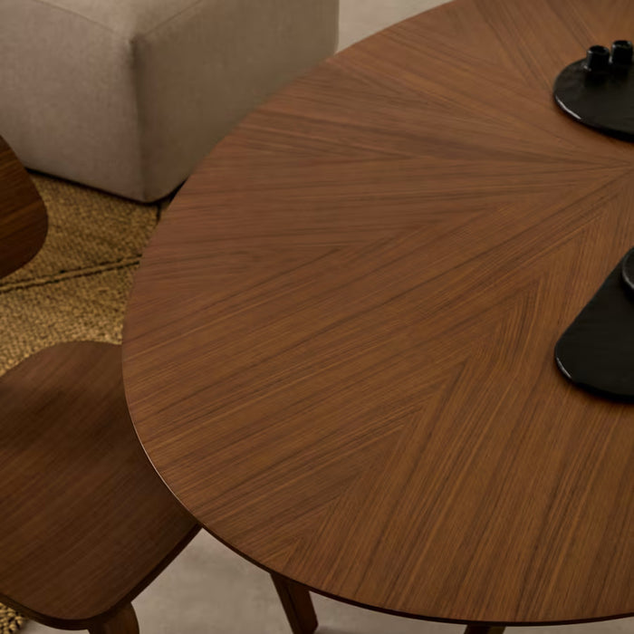 Kave Home Naanim Eettafel 180 x 110 cm - Walnoot