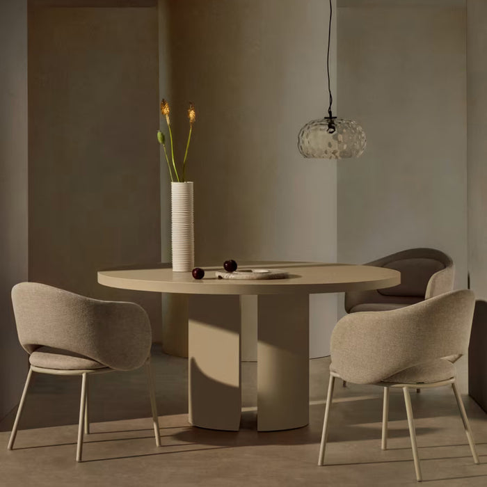 Kave Home Nealy Eettafel Ø 150 cm - Ecru