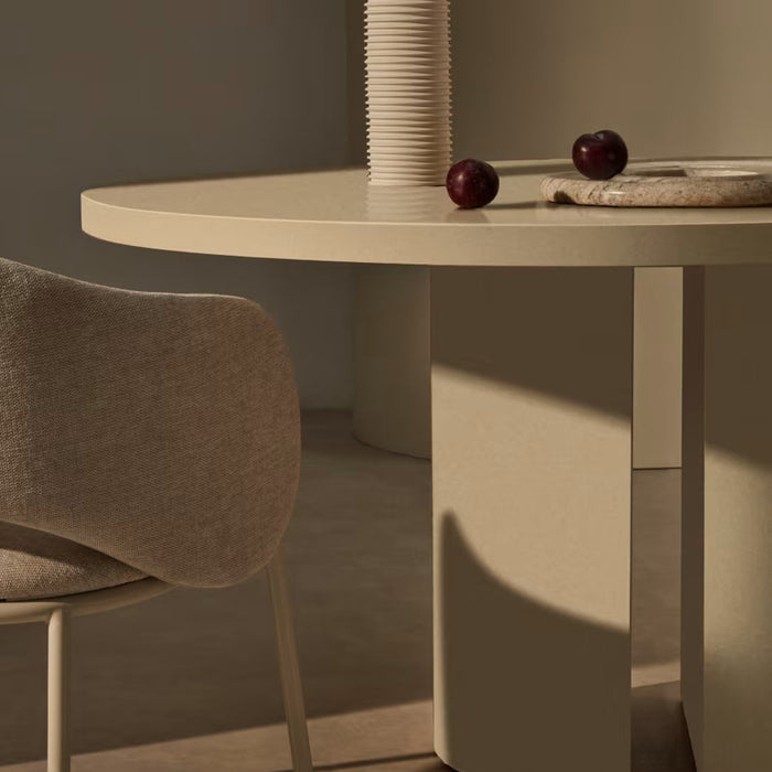 Kave Home Nealy Eettafel Ø 150 cm - Ecru