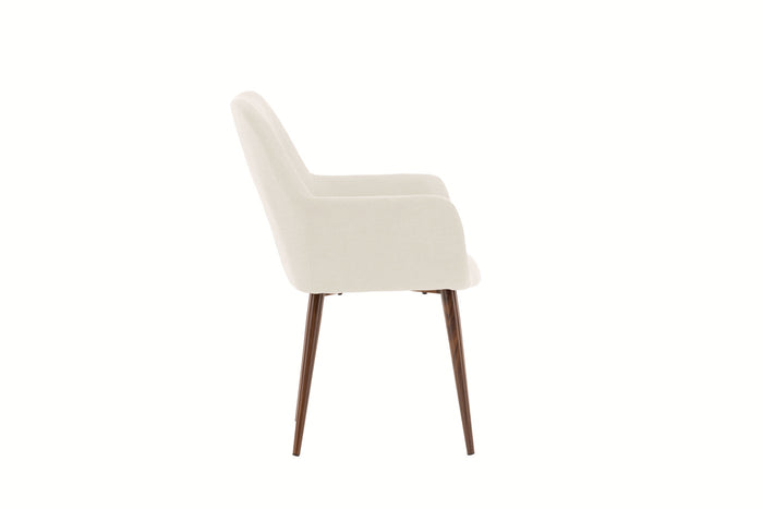 Fjôrd - Eetkamerstoel Beige Stof - Tomorrow - Set van 2