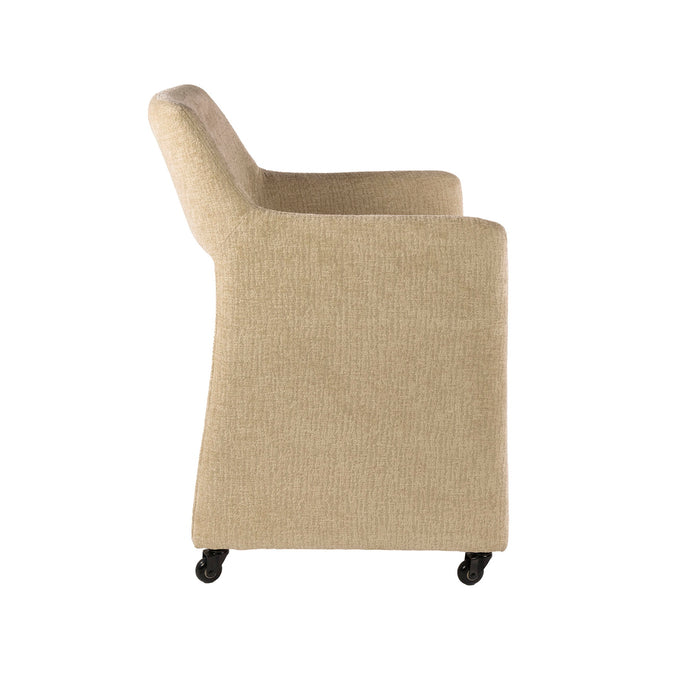 Giga Meubel - Armstoel Forma Wieltjes Jaroq Zand - Set van 2